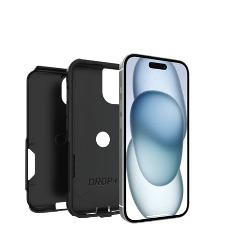 OtterBox iPhone 17e, 16e, 15, 14, & 13 Commuter Series Case - Black, Slim & Tough, Pocket-Friendly, with Port Protection - Thin & Protective iPhone Case, Dual-Layer, Impact Absorbing iPhone Case - color: Black