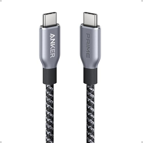 Anker Prime USB C to USB C Cable, 240W Fast Charging Durable Cable (1 ft) - size: 1FT