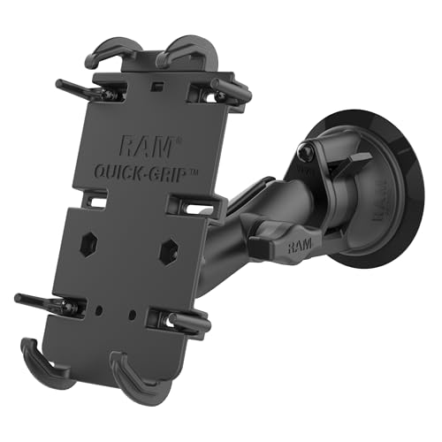 RAM MOUNTS Quick-Grip XL Phone Mount with Twist-Lock Suction Cup