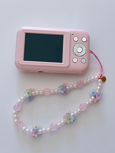 Drawwind Phone Charm Beaded Wristlet Strap Universal Cell Phone Lanyard Cute Bracelet Wrist Strap Beaded Chain String Handmade Accessories for Case Camera Bags (Flower Girl) - color: Flower Girl