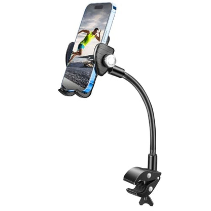 EEEKit Gooseneck Wheelchair Phone Holder - Cell Phone Handlebar Clamp Mount