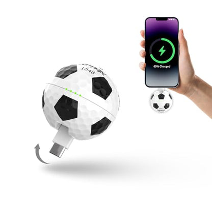 Mini Portable Charger USB C Power Bank 2000mAh Phone Charger Battery Pack Compatible with iPhone 17/17 Air/17 Pro/17 Pro Max/16/16 Plus/16 Pro/16 Pro Max/15 Series, Galaxy Series, Android etc - color: Soccer