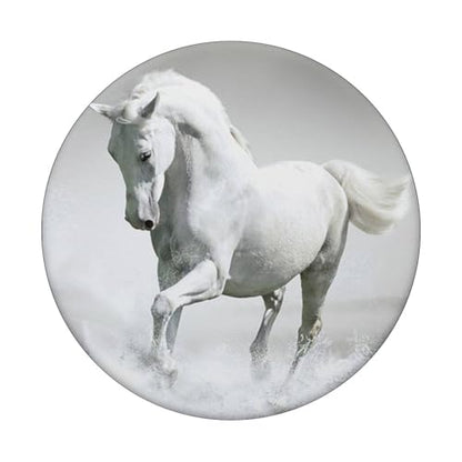White Horse Pop Socket Grip Stand PopSockets Adhesive PopGrip - style: Adhesive PopGrip