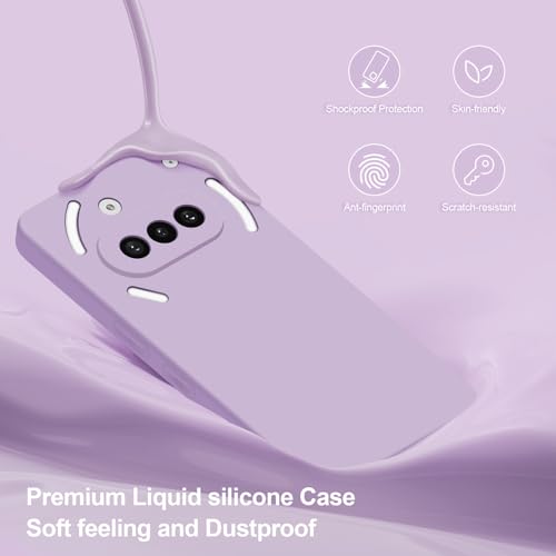 Silicone Case for Nothing Phone 3A, Purple - color: Purple, size: Nothing Phone 3A