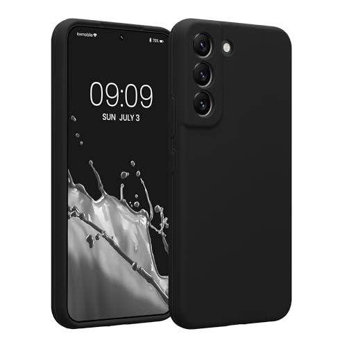 kwmobile Case Compatible with Samsung Galaxy S22 Case - Slim TPU Silicone Phone Cover - Soft Touch Finish - Black - color: black, size: Galaxy S22