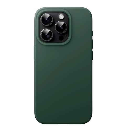 JETech Silicone Case for iPhone 15 Pro, Midnight Green | Silky Soft Touch, Shockproof Protection, Scratch Resistant, Microfiber Lining - color: Midnight Green, size: iPhone 15 Pro
