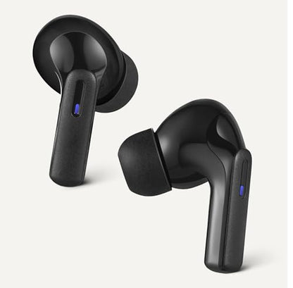 Amazon Basics Bluetooth 5.4 True Wireless Earbuds, IPX4 Waterproof, in-Ear with Mic, 28 Hours Battery Life, Charging Case, Black