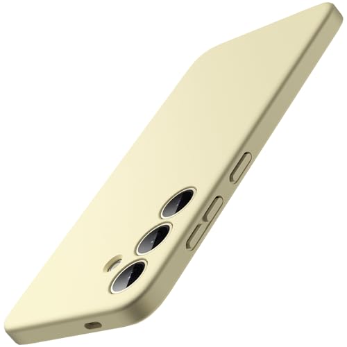 JETech Slim Case for Samsung Galaxy S24, Amber Yellow | Camera Lens Protection, Soft TPU Design, Matte Finish, Shockproof Protection - color: Amber Yellow, size: S24