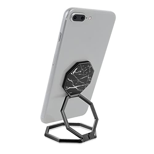 cobee Cell Phone Ring Holder Finger Kickstand, 360° Rotation Back Grip - color: Black Marbling