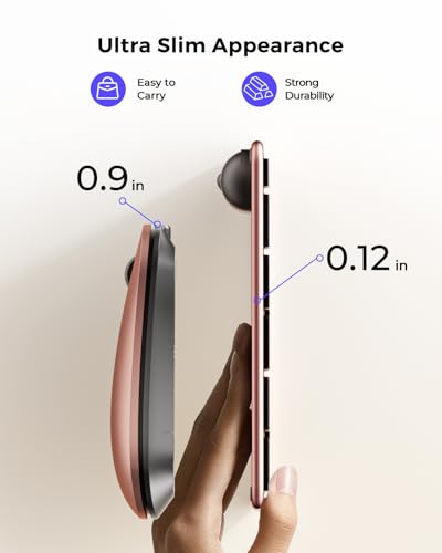 seenda SKM64-2 Bluetooth Keyboard and Mouse Combo for Mac, MacBook and iPad - color: Black & Rose Gold