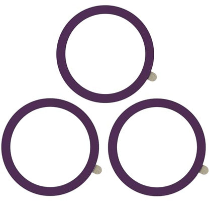 TENOC Universal Metal Ring Sticker, 3Pcs, Purple - color: Purple