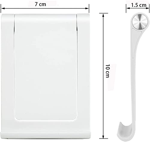 Cell Phone Desk Stand Holder Multi-Angle Adjustable Phone Desk Stand Tablet Holder for iPhone 17 16 15 14 13 12 11 Pro Max XS XR Samsung Galaxy S22 S21 S20 S10 S9 Edge Android Smartphone - color: White