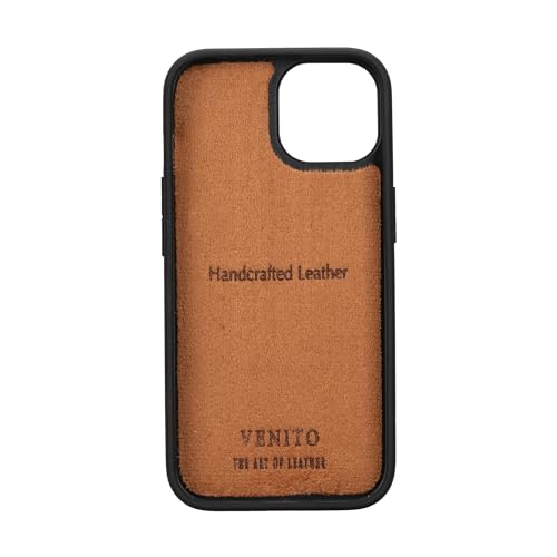 Venito for iPhone 15 Case Compatible with Magsafe, Genuine Leather Soft Snap-on Back Cover, Protective, Slim Phone Case 6.1 inches, Lucca - Antique Brown - color: Antique Brown, size: iPhone 15