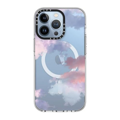 CASETiFY for iPhone 13 Pro Case - Impact Clear Compatible with MagSafe | Not Yellowing | 6.6 ft. 3x Military Grade Drop Protection | Clouds | Clear - color: Clouds, size: Iphone 13 Pro (6.1")