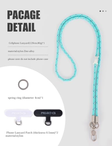 Phone Lanyard1, Phone Tether Tab2, Crossbody Cell Phone Lanyard, Rope Lanyard, Universal Adjustable Phone Strap (FoggyBlack-S) - color: Foggyblack-s