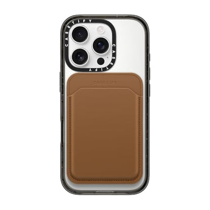 CASETiFY Snappy BioVeg Tumbled Wallet [Compatible with Magsafe] - Tan - color: Tan