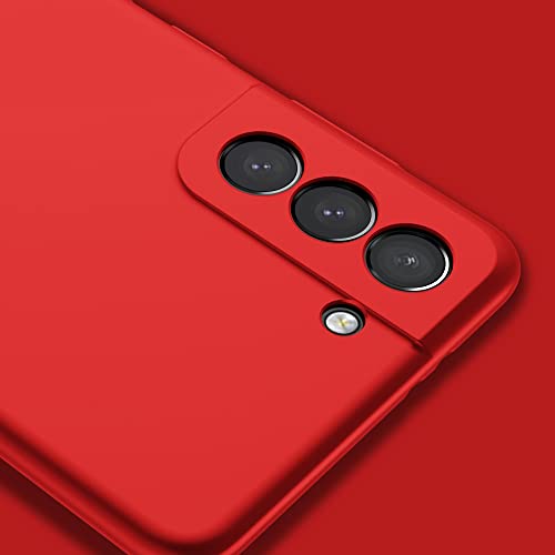 X-level for Samsung Galaxy S21+ Plus Case Slim Fit Soft TPU Super Ultra-Thin [Guardian Series] Phone Back Cover Light Protective Matte Finish Coating Case for Samsung S21+ Plus-Red - color: Red