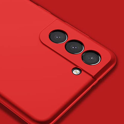 X-level for Samsung Galaxy S21+ Plus Case Slim Fit Soft TPU Super Ultra-Thin [Guardian Series] Phone Back Cover Light Protective Matte Finish Coating Case for Samsung S21+ Plus-Red - color: Red