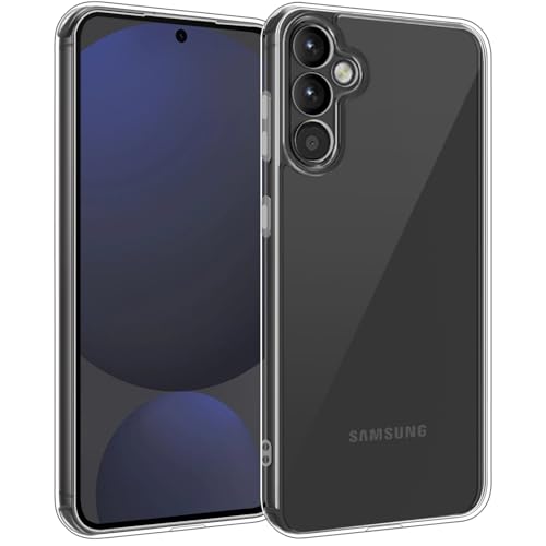 TENOC Phone Case for Samsung Galaxy S24 FE, Clear Case Anti-Yellowing Protective Bumper Hard Back Cover - color: Clear Anti-Yellowing, size: S24 FE