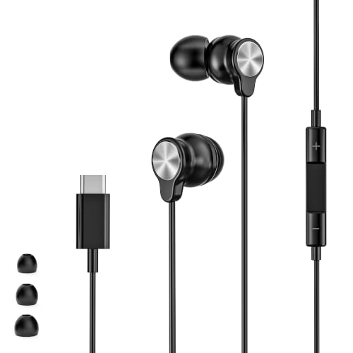 USB C Headphones for iPhone 17/16/15,Wired Earbuds USB C for Galaxy S26 25 - size: 1 Pack