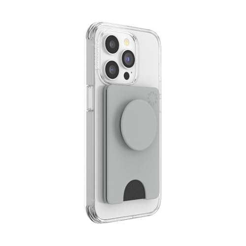 PopSockets Adhesive Phone Wallet with Grip- Tech Grey - color: Tech Grey, style: Adhesive