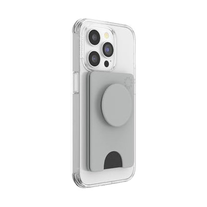 PopSockets Adhesive Phone Wallet with Grip- Tech Grey - color: Tech Grey, style: Adhesive