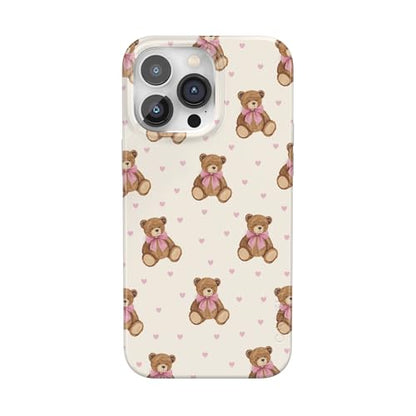 Casely iPhone 14 Pro Case | Cuddle Up | Teddy Bear | Compatible with MagSafe | Classic Ultra Slim Design - color: Cuddle Up | Teddy Bear, size: iPhone 14 Pro