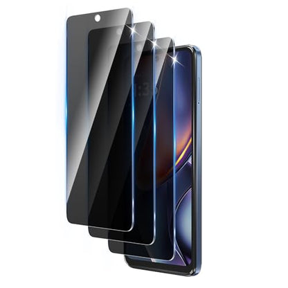 3 Pack Privacy Screen Protector Designed for Motorola Moto G 5G 2025/ Moto G 2026/ Moto G Play 2026/ Moto G Play 2025,Full Coverage Anti-Spy Tempered Glass Film,9H Hardness,Anti-Fingerprint - size: Moto G 5G 2025 FK3