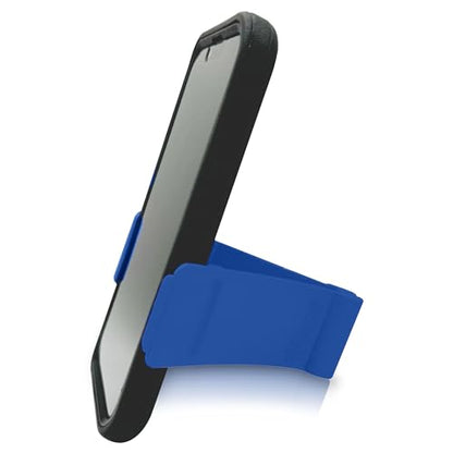 Gator Grip Phone Stand - Cell Phone Holder Stand for Desk Nightstand Kitchen - Compatible with iPhone, Android and Most Smartphones up to 6.8" on Width of Phone (Blue) - color: Blue