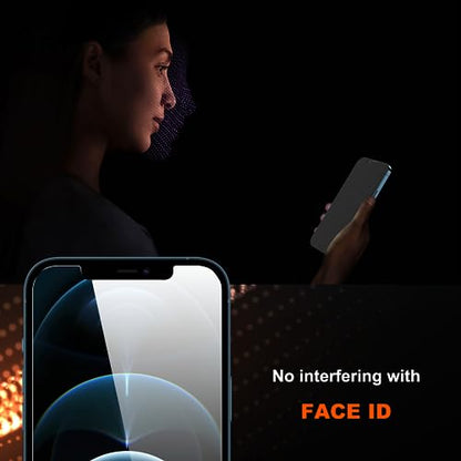 YMHML 2 Pack for iPhone 12 Pro Max Privacy Screen Protector Tempered Glass, Anti Spy Privacy Screen for iPhone 12 Pro Max Accessories, Case Friendly Private Film - size: iPhone 12 Pro Max-6.7 Inch