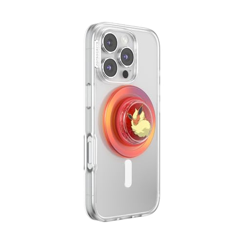 PopSockets Phone Grip for MagSafe, Magnetic Holder- Sleepy Flareon - color: Tidepool Sleepy Flareon, style: MagSafe