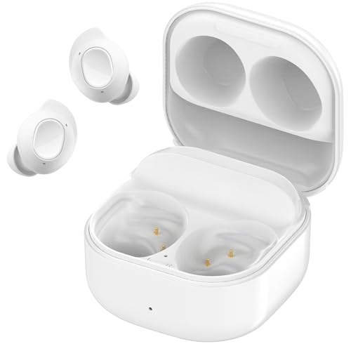 Charging Case for Galaxy Buds FE, Replacement Charger Battery Case 600mAh for Samsung Galaxy Buds FE (White) - color: White
