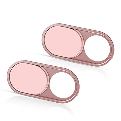 CloudValley Laptop Camera Cover Slide, Metal 0.023 Inch Ultra-Thin, Pink - color: Pink-2 Pcs