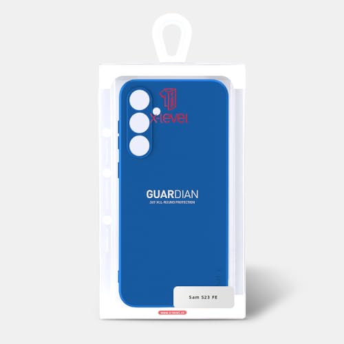 X-level Samsung Galaxy S23 FE Case Slim Fit Ultra-Thin Super Soft TPU [Guardian Series] S23 FE Phone Back Cover Light Protective Matte Finish Coating Case for Samsung S23 FE/ S23 FE 5G - Blue - color: Blue