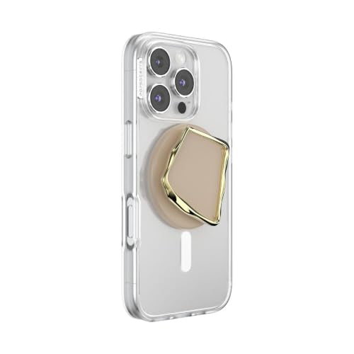 PopSockets Phone Grip for MagSafe, Magnetic Holder- Enamel Latte Cut - color: Enamel Latte Cut, style: MagSafe