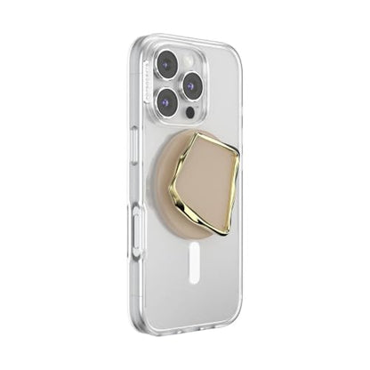 PopSockets Phone Grip for MagSafe, Magnetic Holder- Enamel Latte Cut - color: Enamel Latte Cut, style: MagSafe