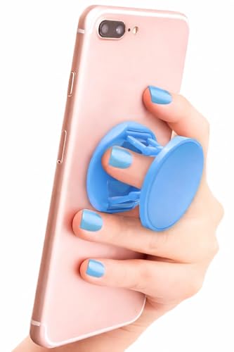 Phone Grip and Stand, Universal Expandable Phone Holder for Smartphones (Sky Blue) - color: Sky Blue