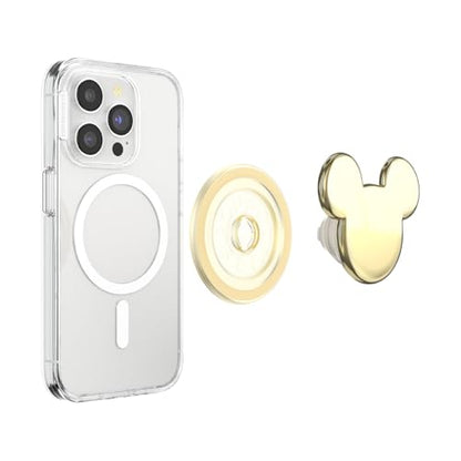 PopSockets Phone Grip for MagSafe, Magnetic Holder- Gold Mickey Head - color: Gold Mickey, style: MagSafe