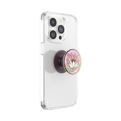 PopSockets Adhesive Phone Grip, Holder- Water Lily - color: Water Lily, style: Adhesive