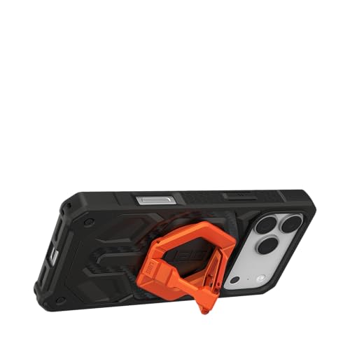 URBAN ARMOR GEAR UAG Magnetic Phone Ring Stand Compatible with MagSafe Magnet, Removable Metal Finger Ring Grip & 360 Rotation Adjustable Kickstand for iPhone 17, Galaxy S26, Burnt Orange