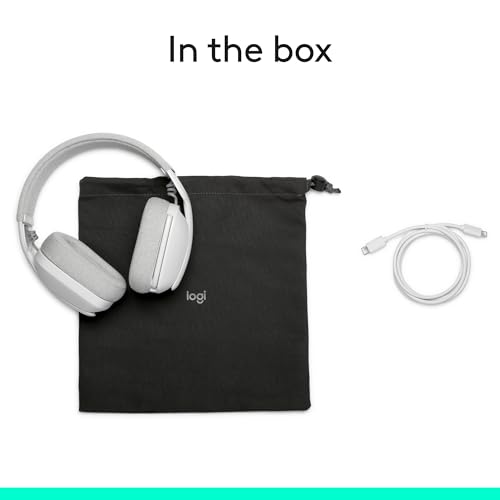 Logitech Zone Vibe 100 Wireless Over Ear Headphones - Off White - color: Off White