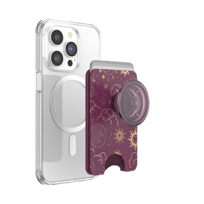 PopSockets Phone Wallet for MagSafe with Grip- Celestial Mauve - color: Celestial Mauve, style: MagSafe