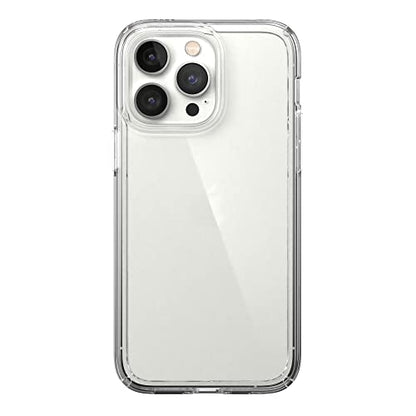 Speck Clear iPhone 14 Pro Max Case - Drop Protection with Scratch Resistant Dual Layer Slim Phone Case for 6.7 Inch iPhones 14 Pro Max - Anti-Yellowing & Anti-Fade Case - GemShell - color: Clear/Clear