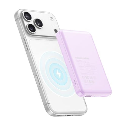 for Magsafe Portable Charger 10000mAh Magnetic Power Bank Battery Pack - color: Purple