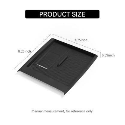 Silicone Phone Wireless Charging Mat Non-Slip Charger Protective Pad Car Interior Accessories Black Compatible with BYD Song Plus Compatible with DMI 2025