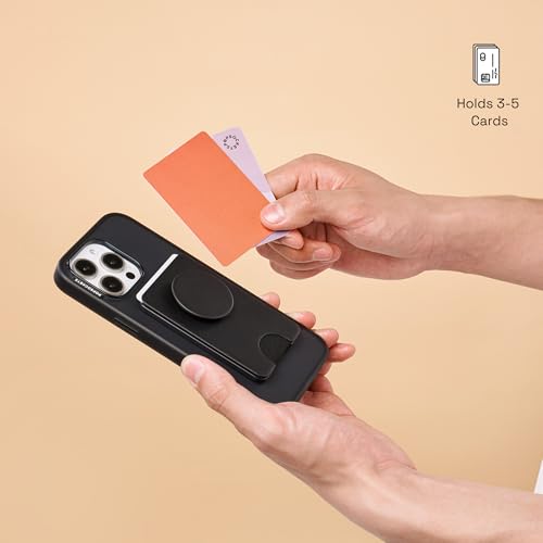 PopSockets Adhesive Phone Wallet with Grip- Black - color: Black Adhesive, style: Adhesive