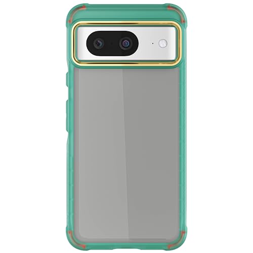 Ghostek Covert Google Pixel 8 Clear Case - Compatible with Wireless Charging, Transparent Silicone, Shockproof Phone Cover (6.2 Inch, Teal) - color: Teal [Limited Edition], size: Pixel 8