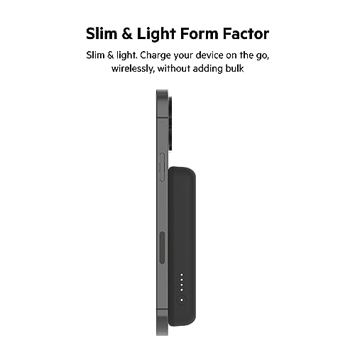 Belkin 5000mAh 7.5W MagSafe Power Bank with Kickstand - color: Black