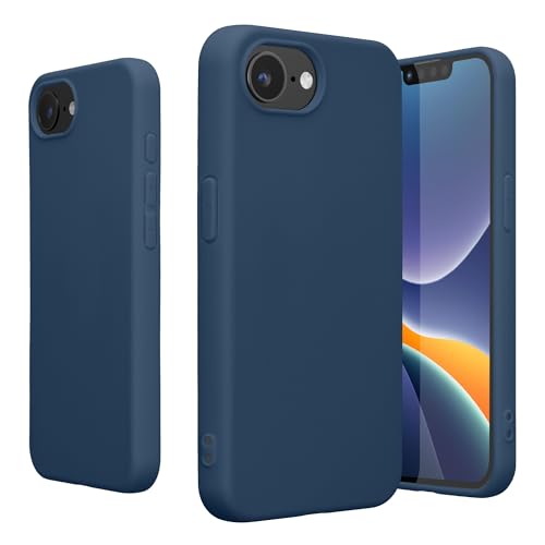kwmobile Case Compatible with Apple iPhone 17e / iPhone 16e Case - Soft Slim Protective TPU Silicone Cover - Navy Blue - color: navy blue