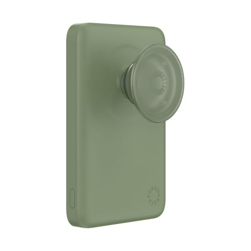 PopSockets PowerPack Phone Charger with MagSafe- Eucalyptus - color: Eucalytpus